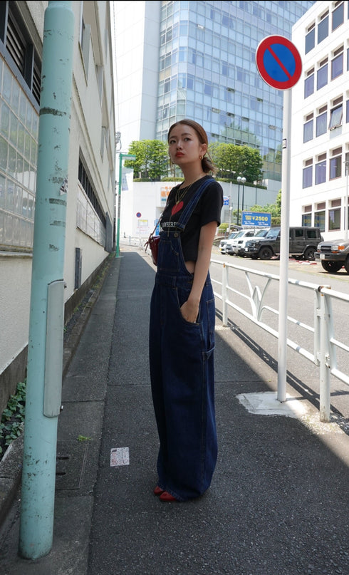 ワークデニムサロペット